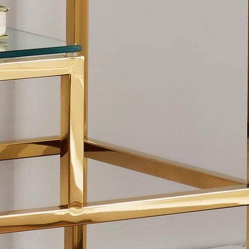 Native Home Lifestyle Gold Display Console Table
